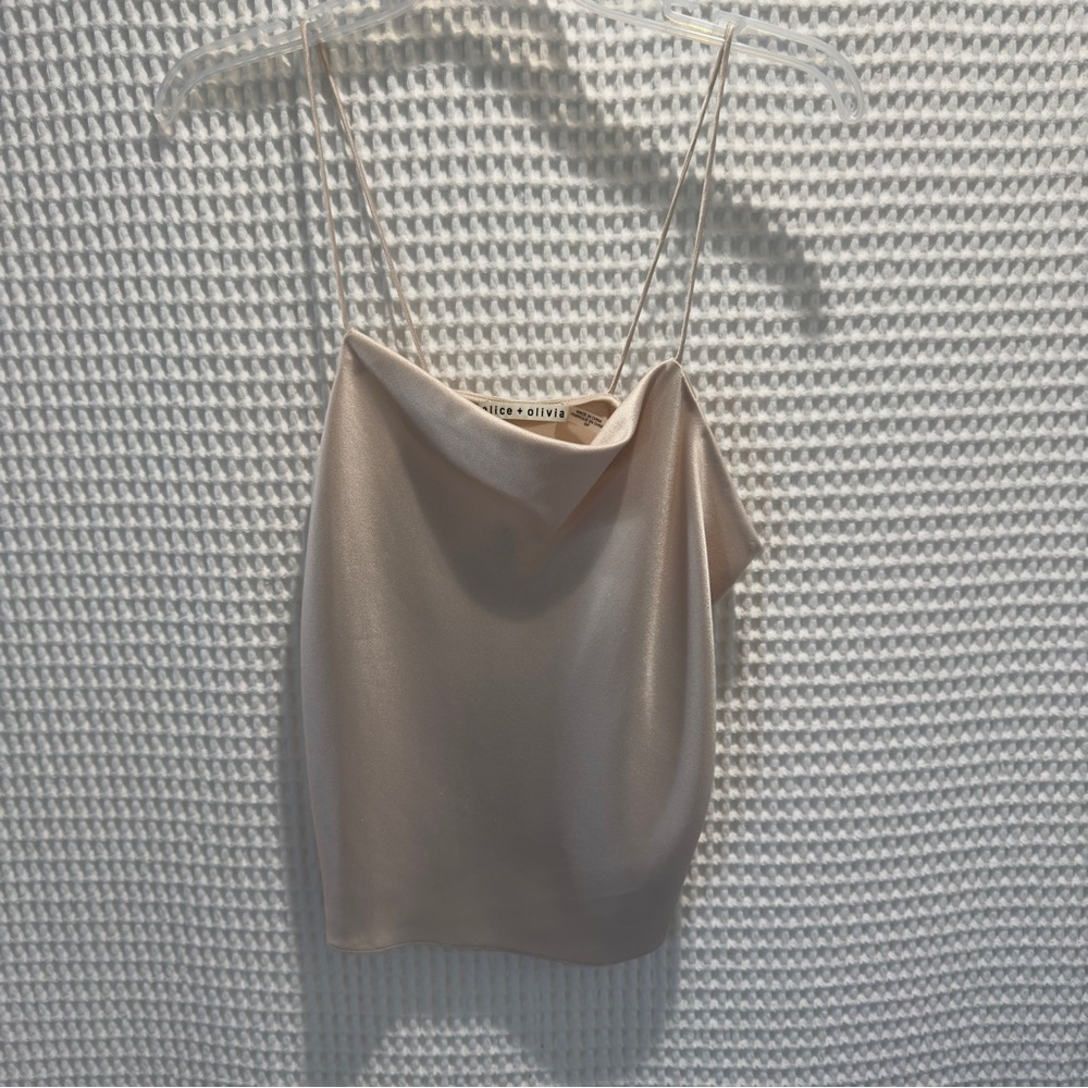 Alice + Olivia Women's Beige Top
